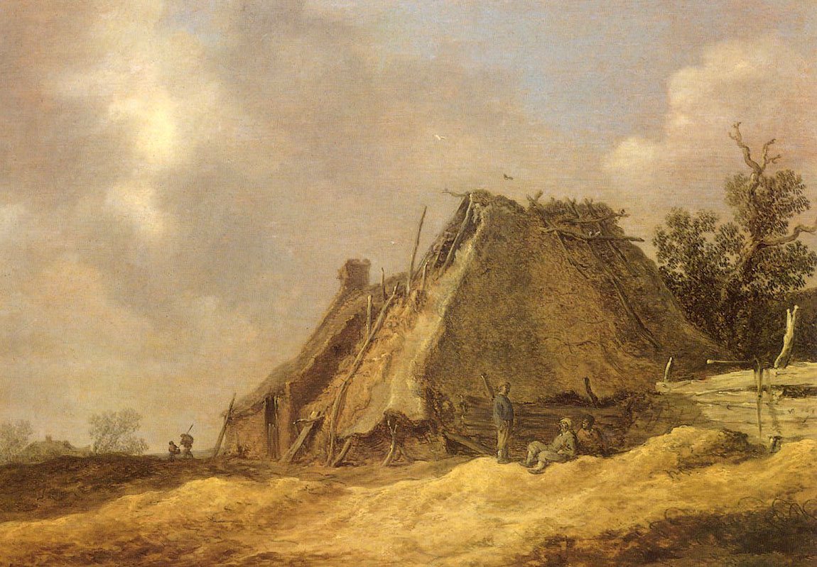 Farmhouses with Peasants